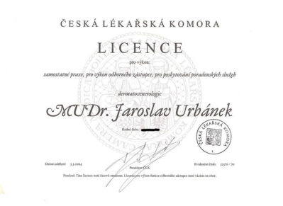 Licence pro výkon lékařské praxe